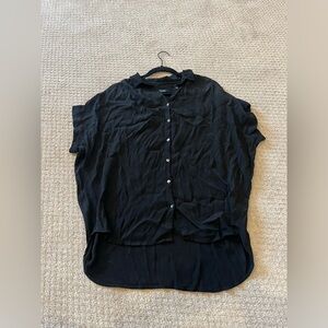 Madewell Black Button-Down Shirt